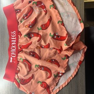 ChicknLegs Women's Chili Pepper Athletic Shorts - Red